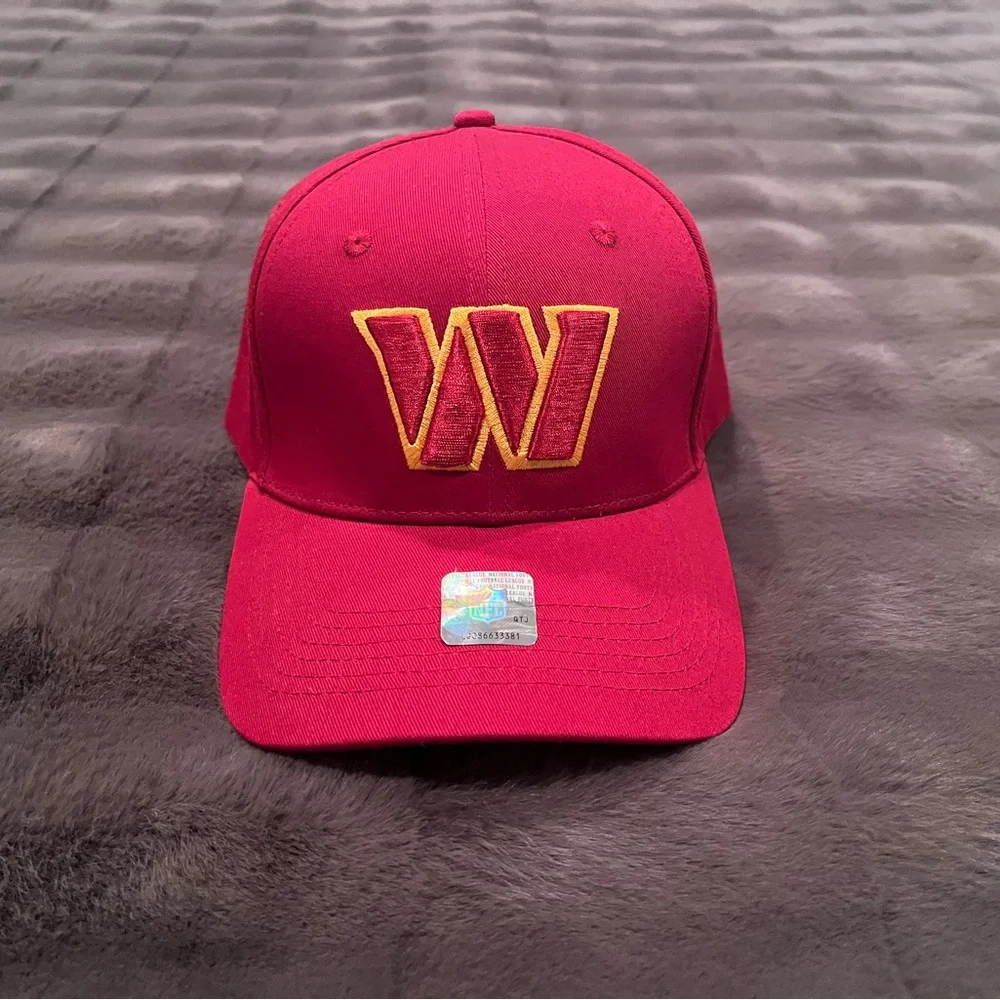 NFL Washington Commanders Burgundy Adjustable Hat - NWOT